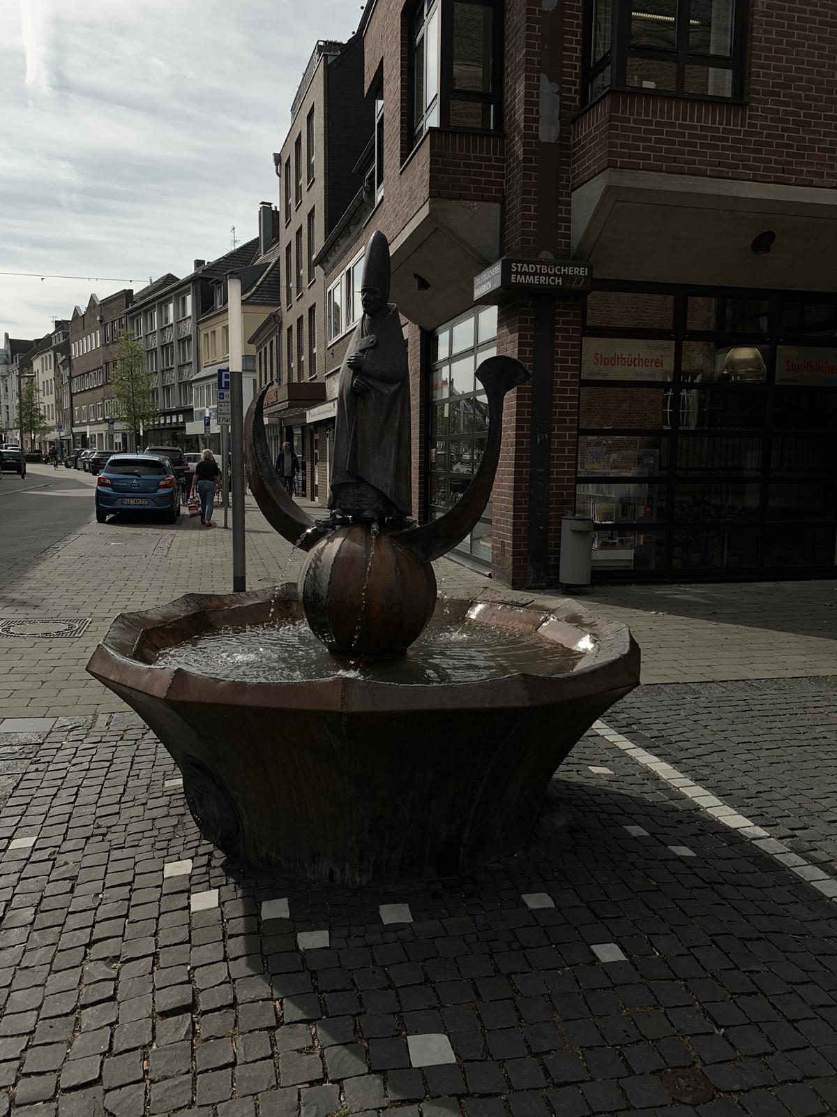 Stadsfontein in het centrum van Emmerich